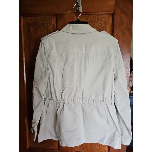 Banana Republic Womens Small Cream Utility Jacket Workwear Safari Core Layer New - Picture 8 of 8